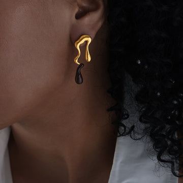 Auria Asymmetric Drop Earrings [70VQ3CV4]