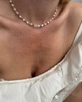 Azlynn Layered Pearl Heart Necklace [JK9DR709]