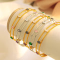 Azrael Zircon Open Cuff Bracelet [OAEN46WJ]