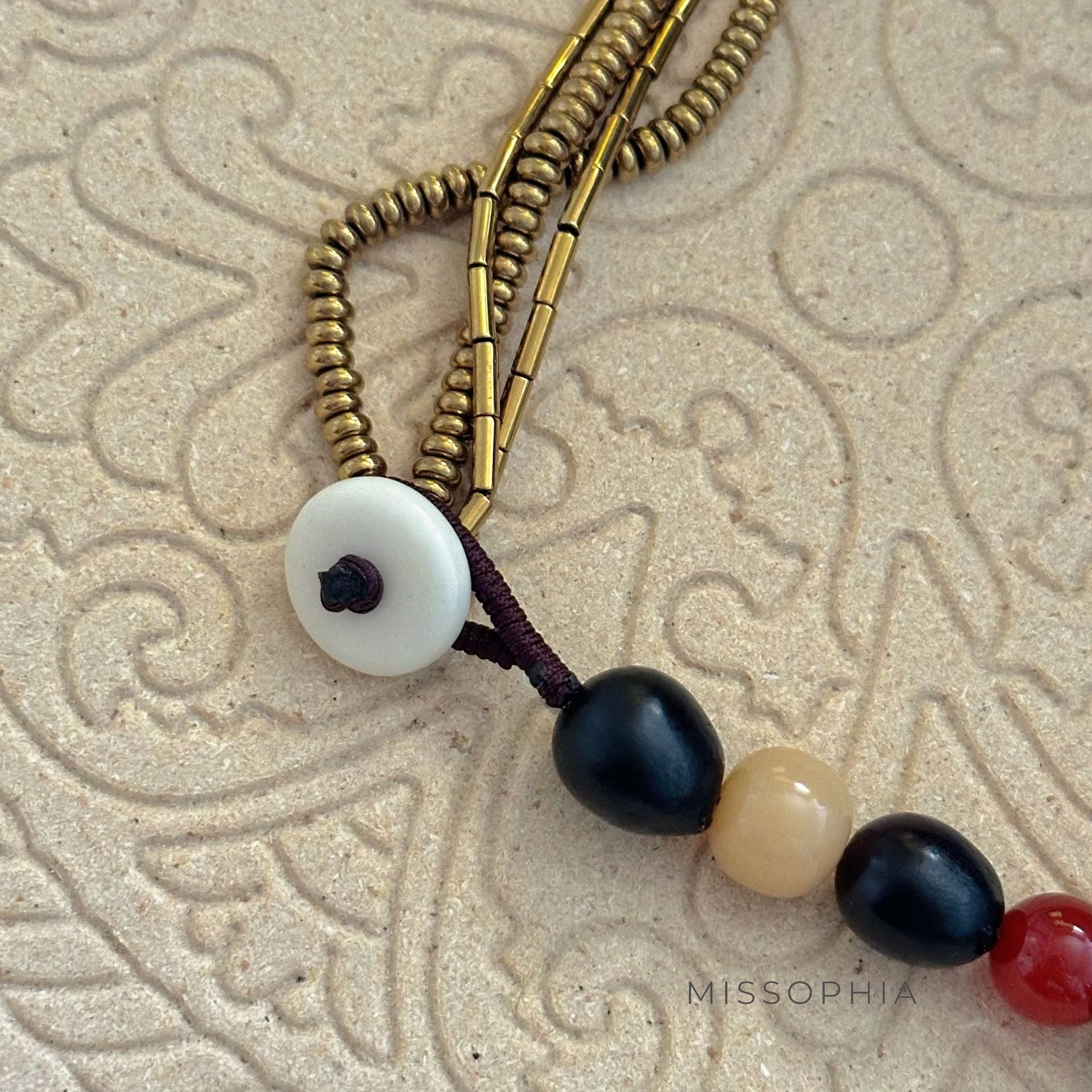 Braelynn Asymmetric Beaded Necklace [TZFGIZ19]