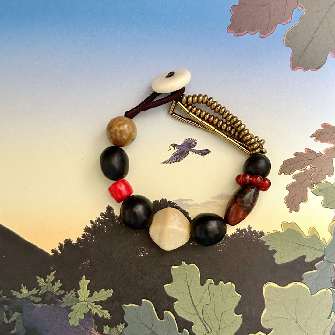 Braelynn Asymmetric Beaded Necklace [V9CJVZYB]