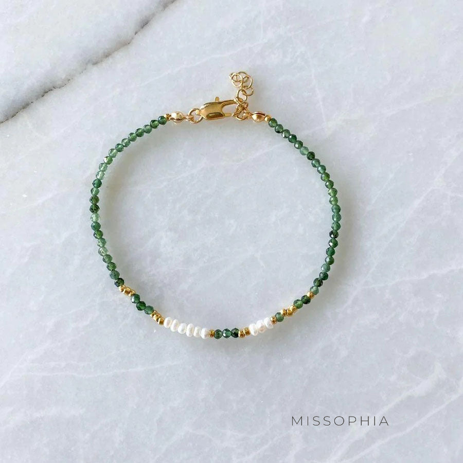 Brailey Natural Stone Pearl Bracelet [L9M7W7DT]