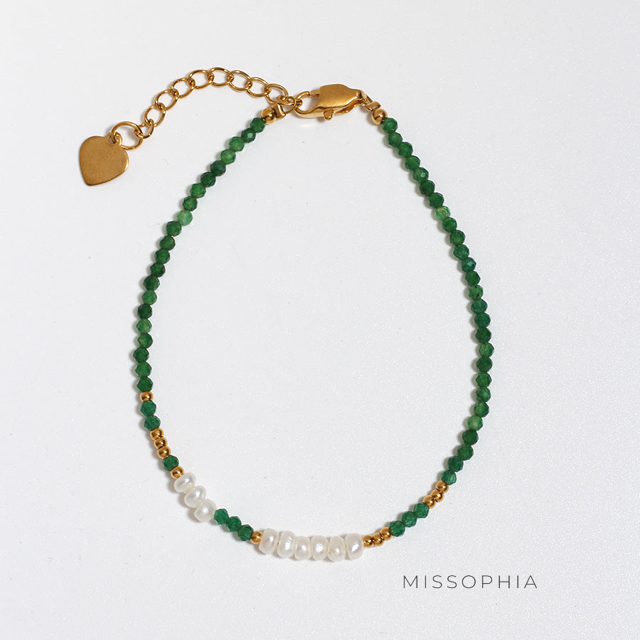 Brailey Natural Stone Pearl Bracelet [CI6TSUJZ]