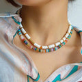 Briella Colorful Disc Choker [XSMVWXVB]