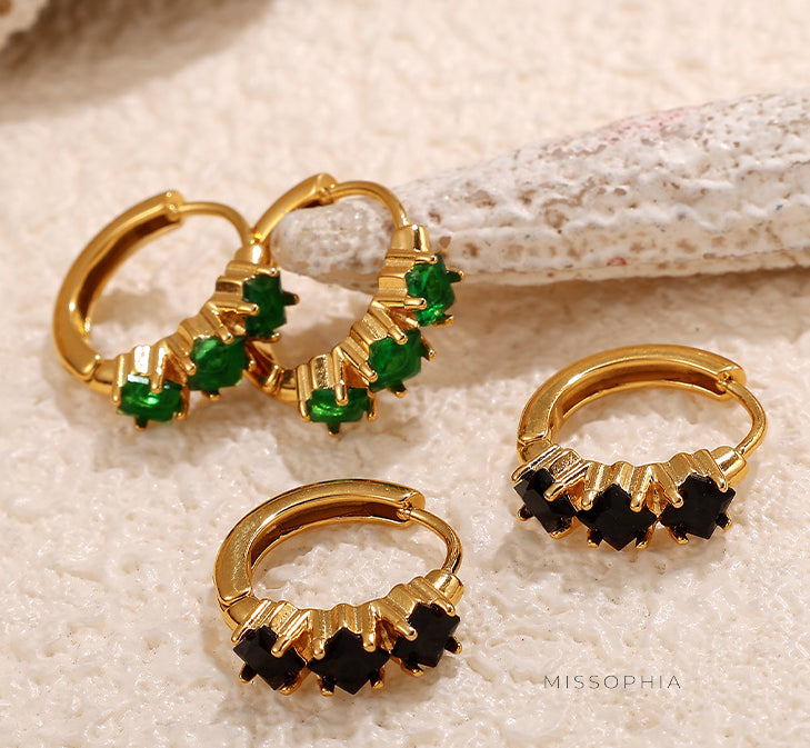 Britain Delicate Zircon Hoops [JXMBMI56]