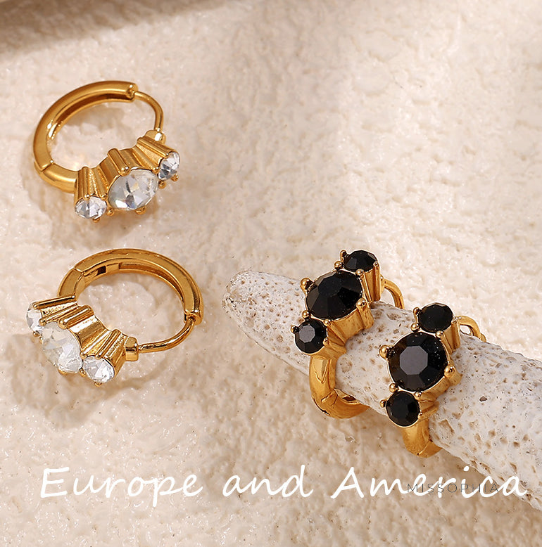 Britain Delicate Zircon Hoops [AZYRYZ7P]