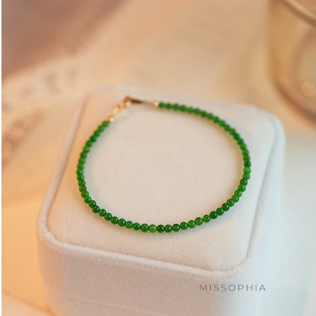 Calianna Delicate Chrysoprase Bracelet [85B0M8JN]