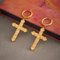 Cambree Zircon Cross Drop Earrings [BXI95O85]