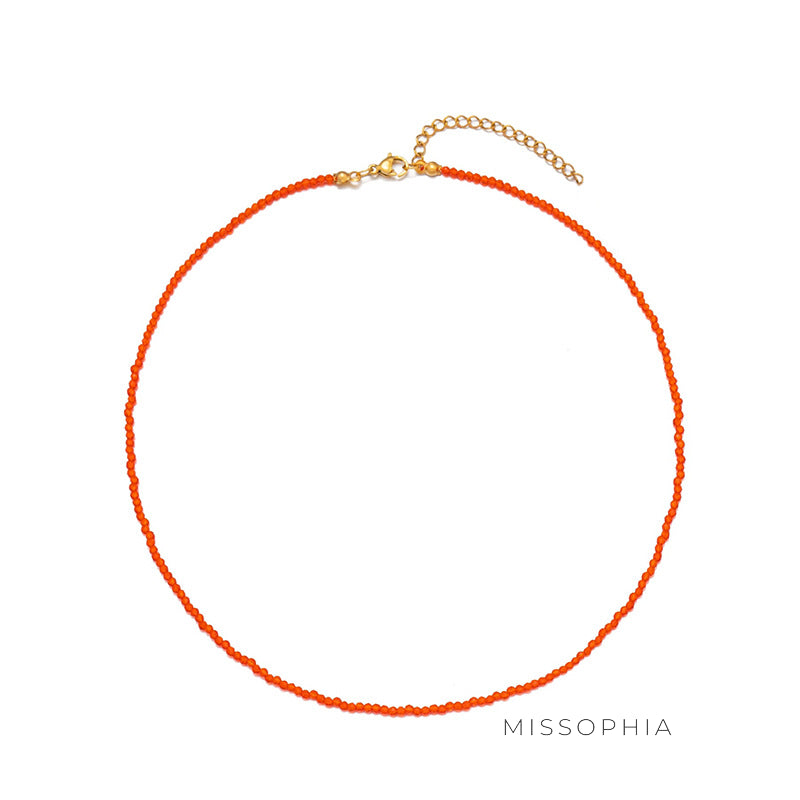 Carissa Natural Stone Beaded Necklace [SOP0GYLE]