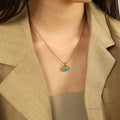 Carlynn Square Amazonite Necklace [CUCE7P69]