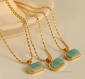 Carlynn Square Amazonite Necklace [S445FHW3]
