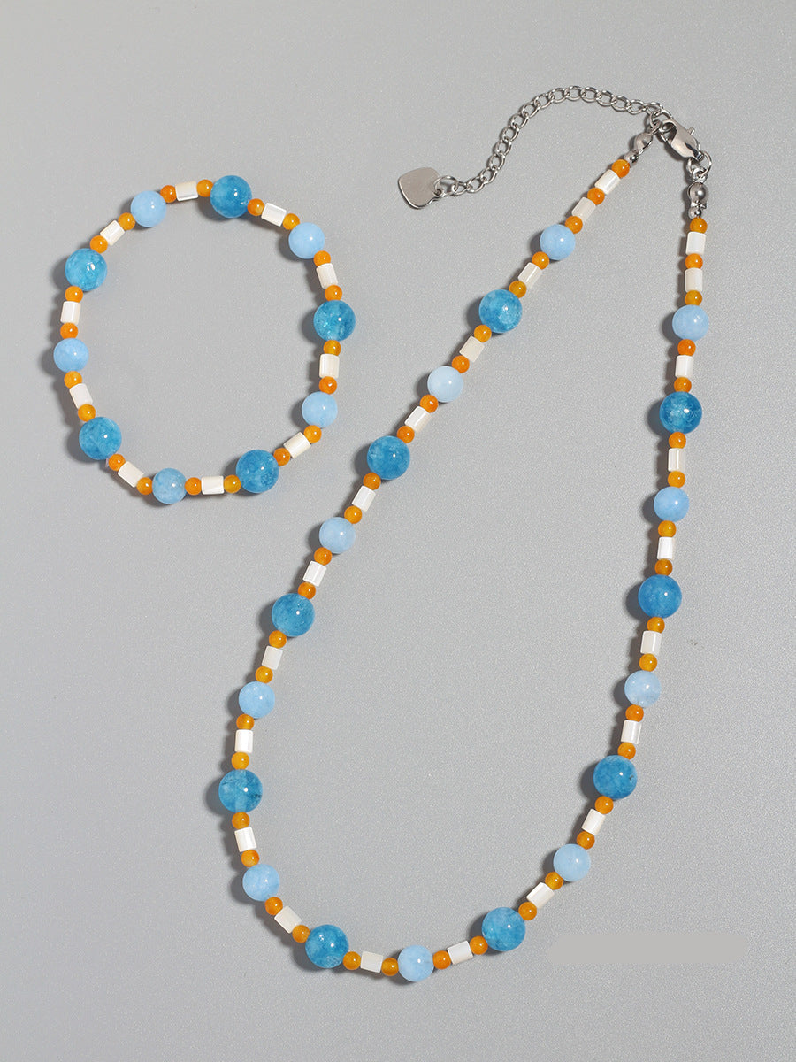 Caydence Ocean Hues Beaded Set [VTDOB0S5]