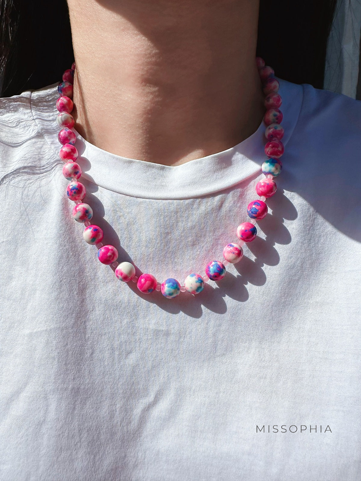 Chantelle Oil Paint Stone Necklace [73K8HMXZ]