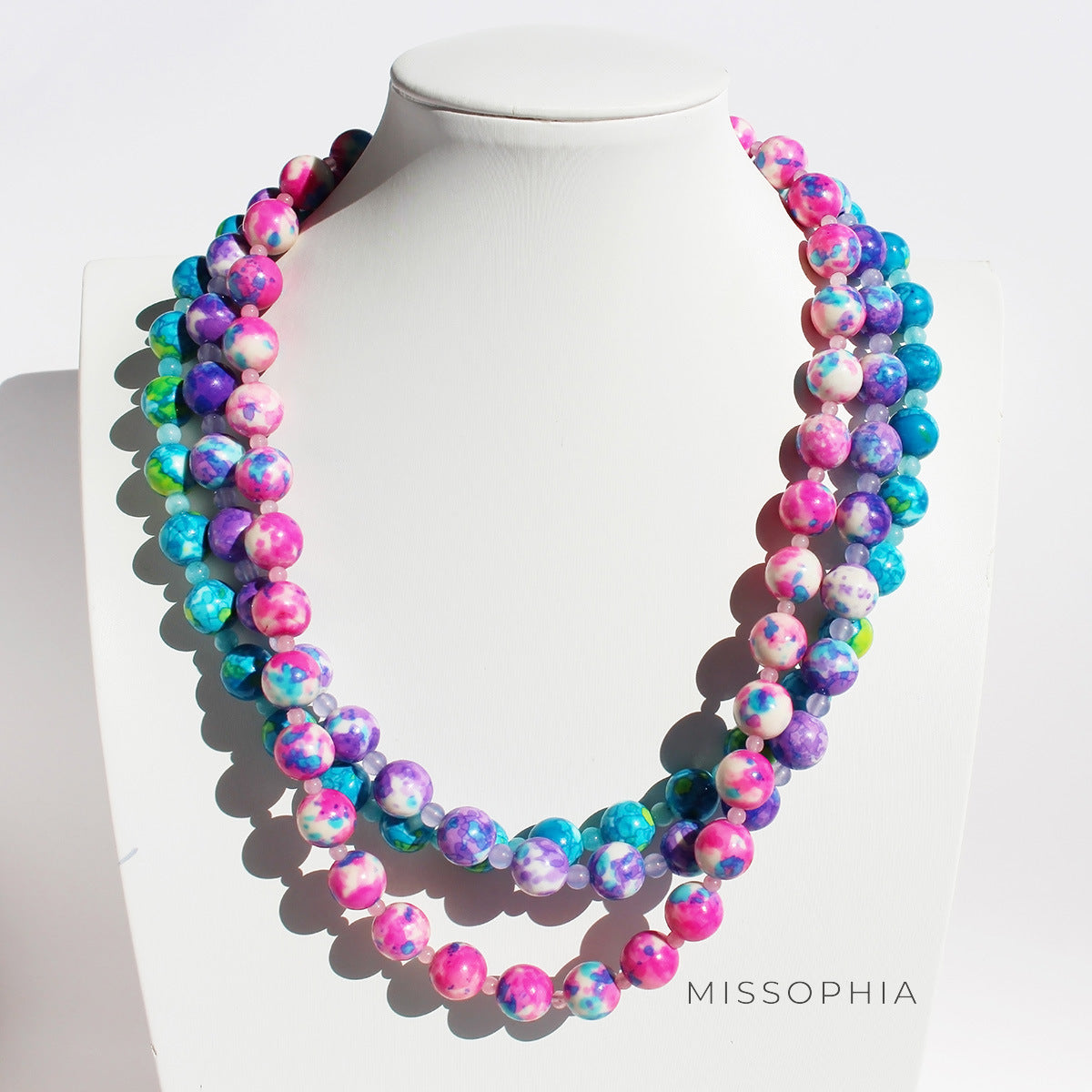 Chantelle Oil Paint Stone Necklace [4836I24C]