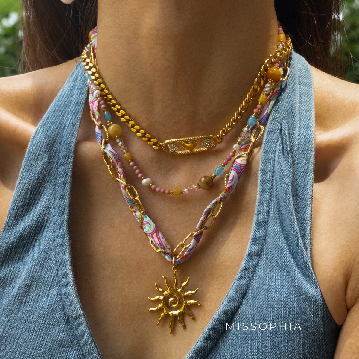 Charlette Delicate Celestial Necklace [KL9JWRF5]