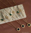 Charley Emerald Pendant Necklace [93QG3619]