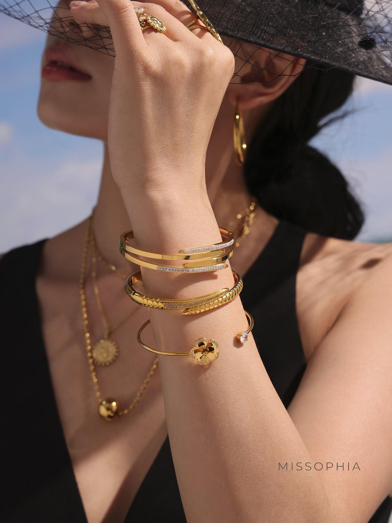 Chloey Zircon Snake Buckle Bracelet [3JPAFBSF]