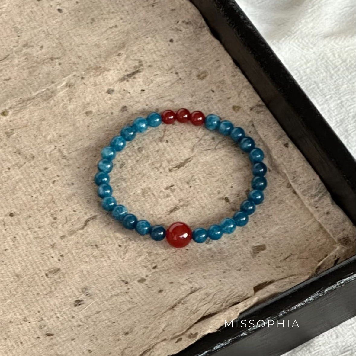 Clarissa Blue Agate Bracelet [K6J4OFA7]