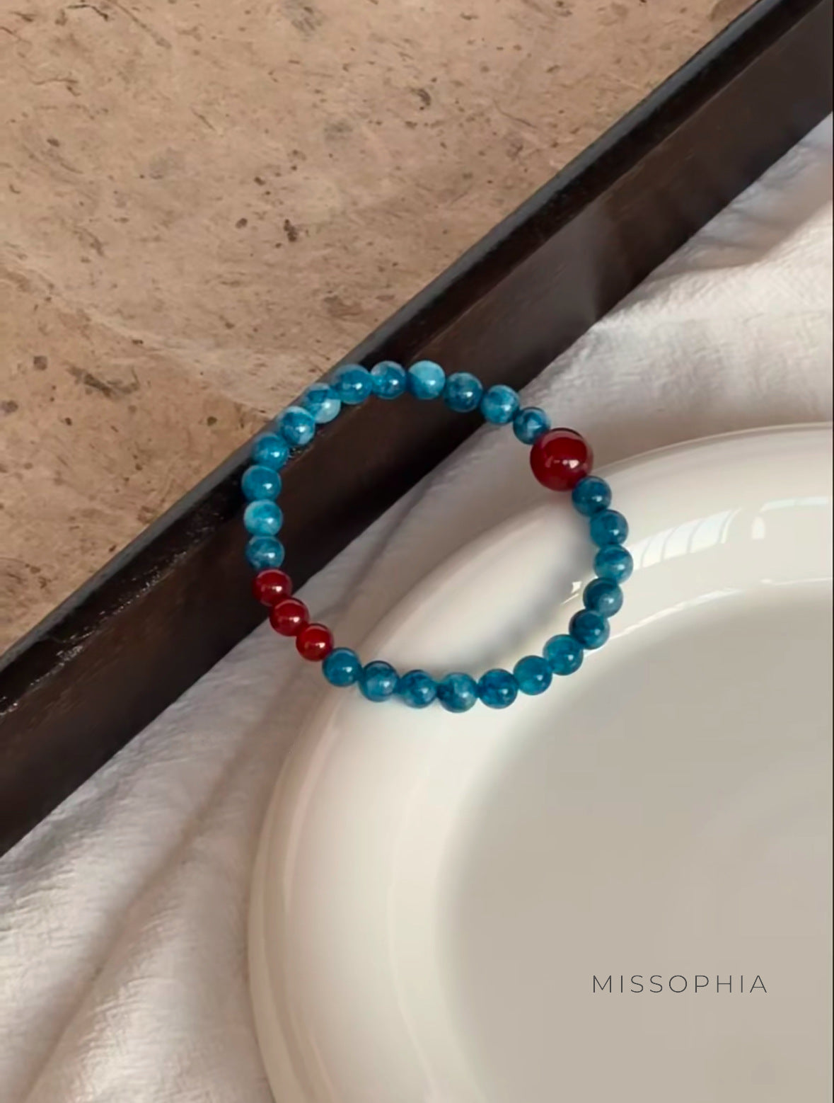Clarissa Blue Agate Bracelet [V0K848CV]