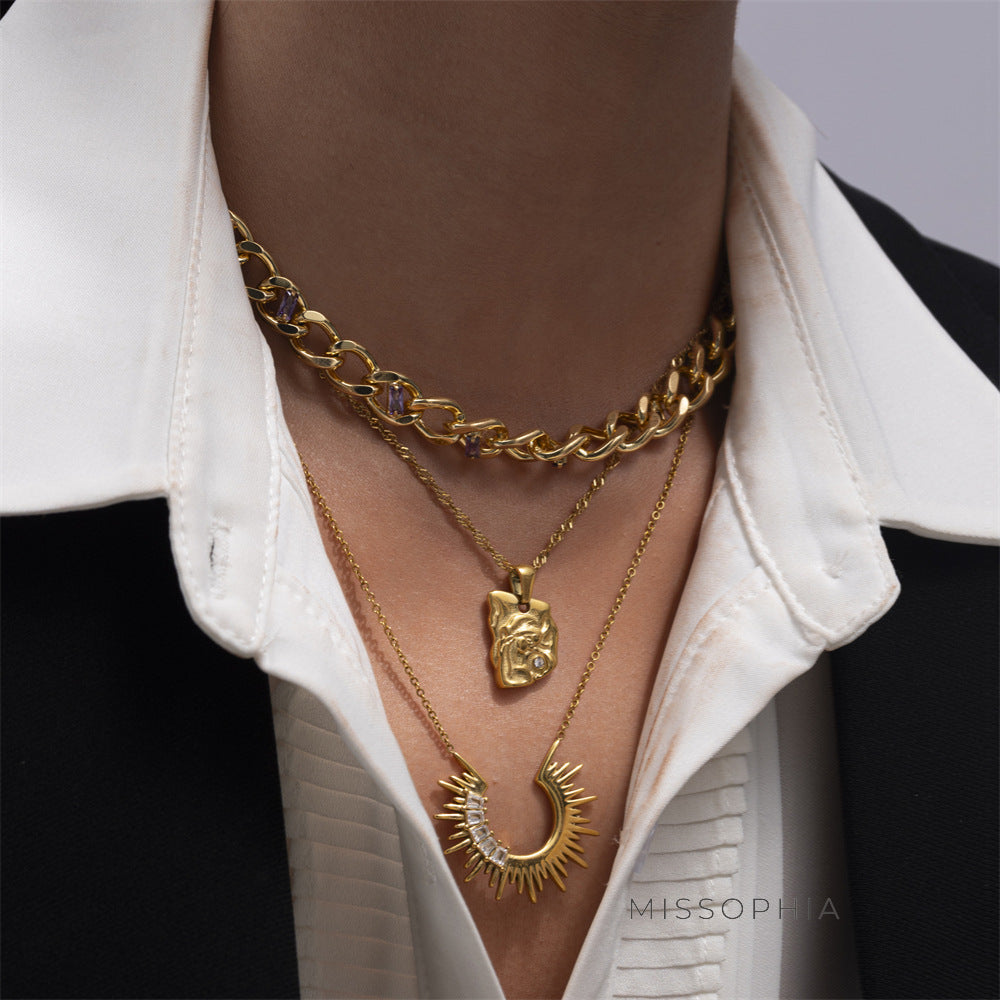 Coraleigh Geometric Pendant Necklace [MY7S5FZB]