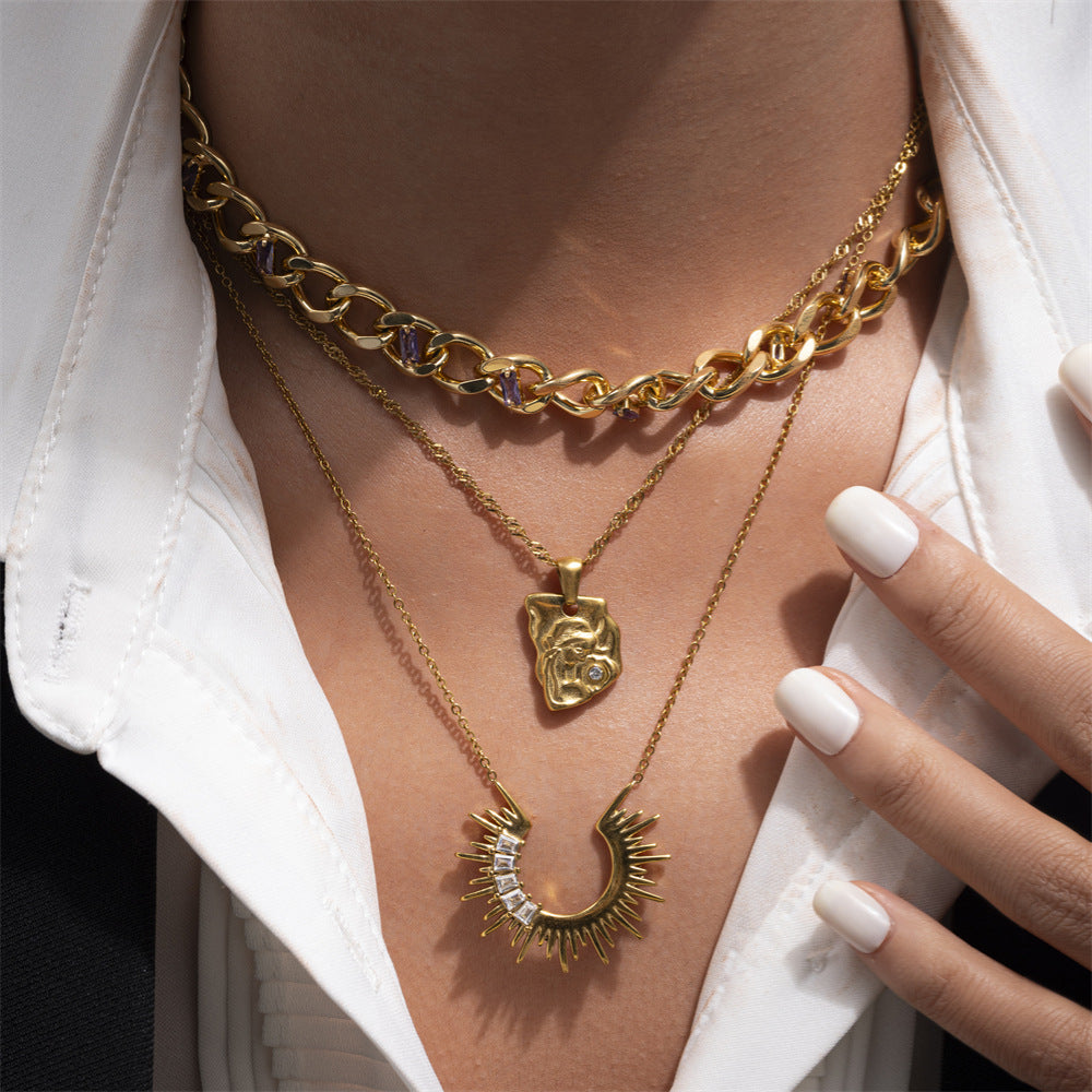 Coraleigh Geometric Pendant Necklace [CGD1WBQJ]