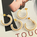 Darleen Elegant Pearl C-Hoops [HA8W4A2C]