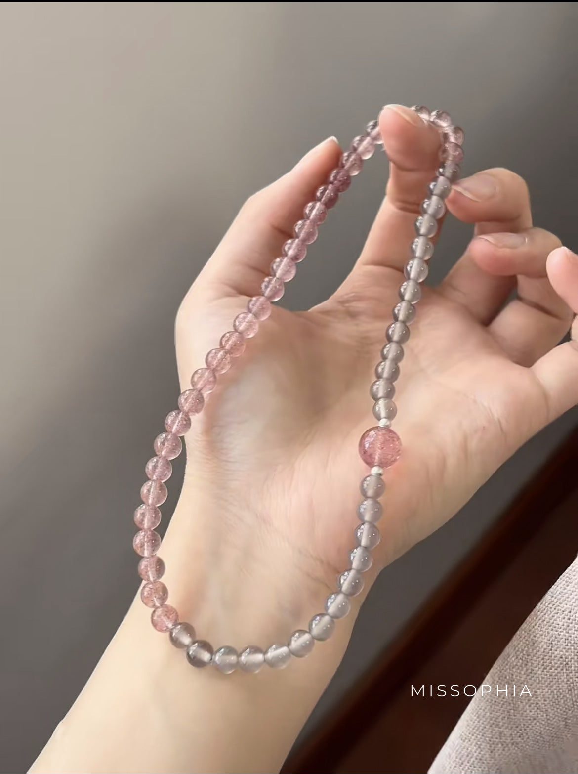 Dolores Strawberry Agate Stacked Bracelet [8KNW3DVE]
