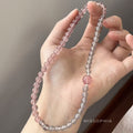 Dolores Strawberry Agate Stacked Bracelet [FHZOD1P3]