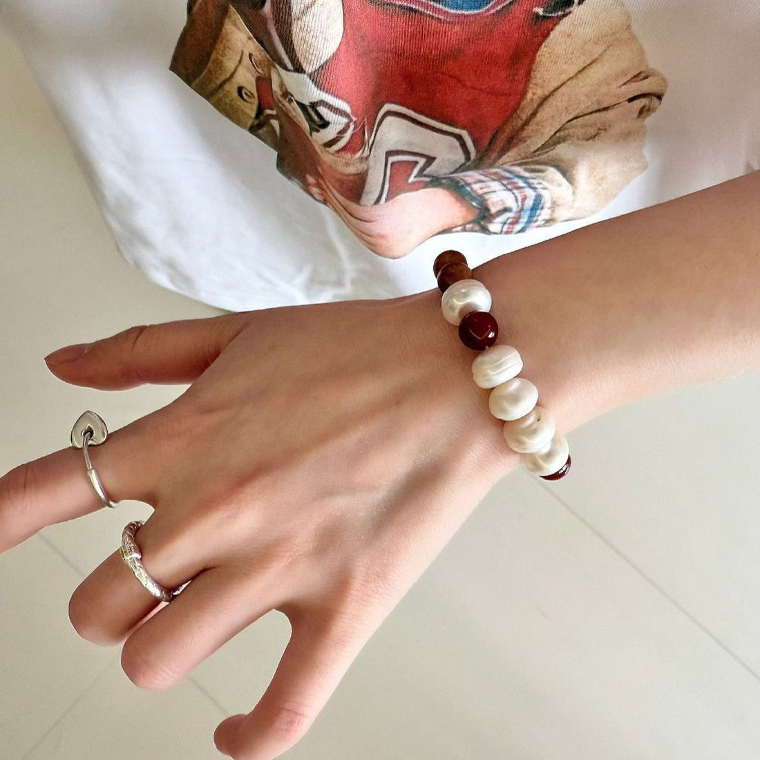 Doreen Freshwater Pearl & Agate Jewelry [NH4MDGVT]