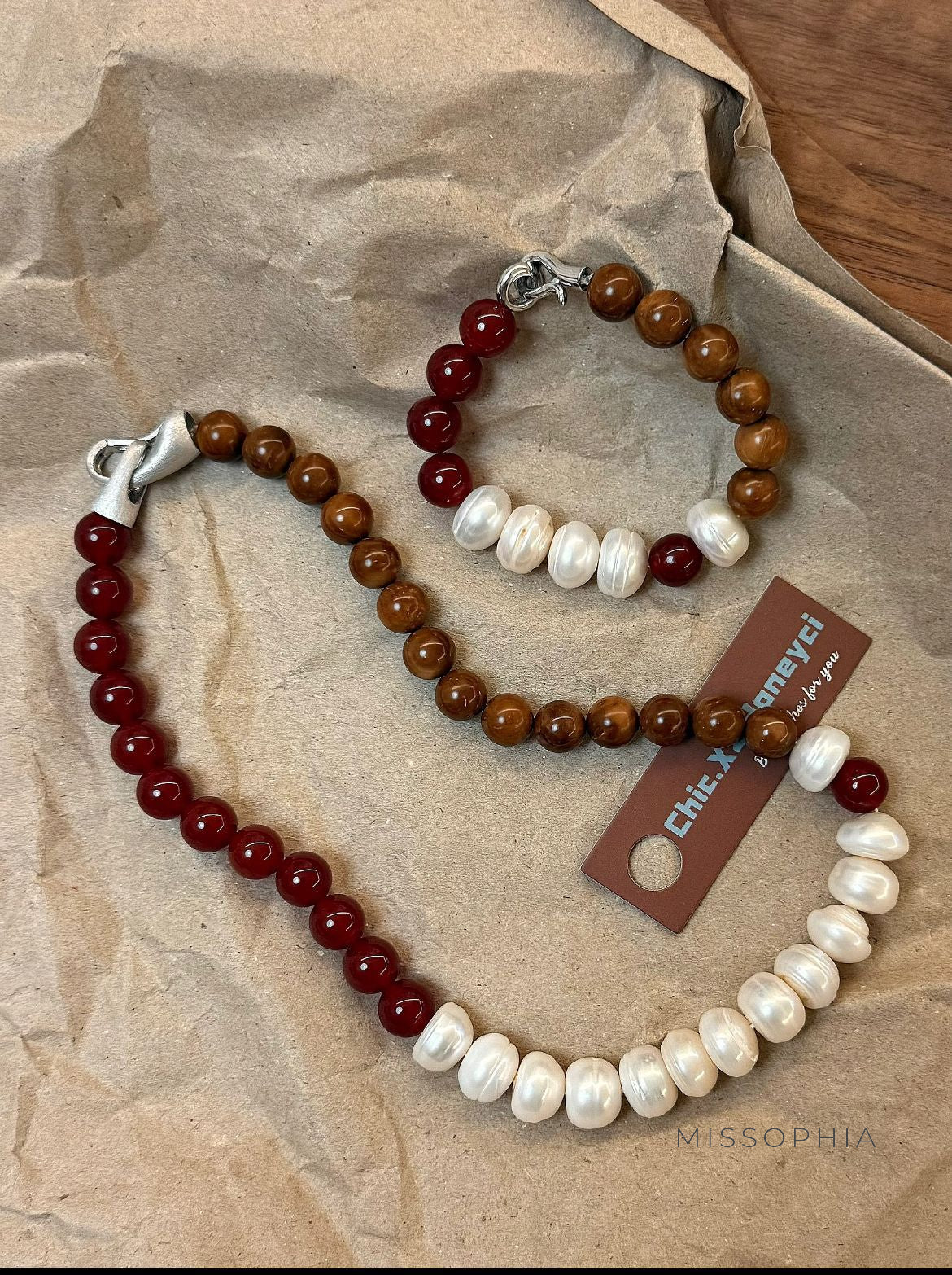 Doreen Freshwater Pearl & Agate Jewelry [Z1CDKW69]