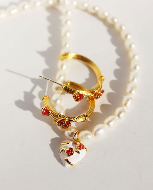 Dynasti Golden Rose Pearl Set [FEV77JQ8]