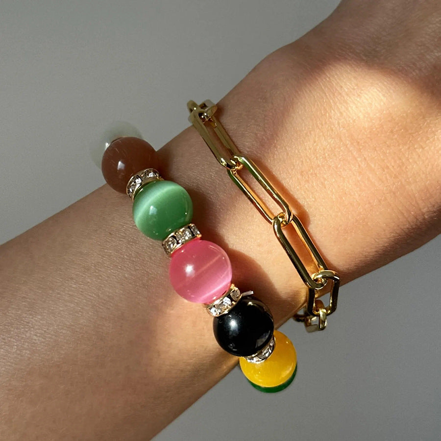 Eesha Radiant Cat's Eye Bracelet [30YX821D]