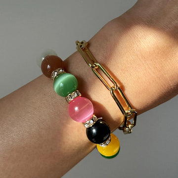 Eesha Radiant Cat's Eye Bracelet [30YX821D]