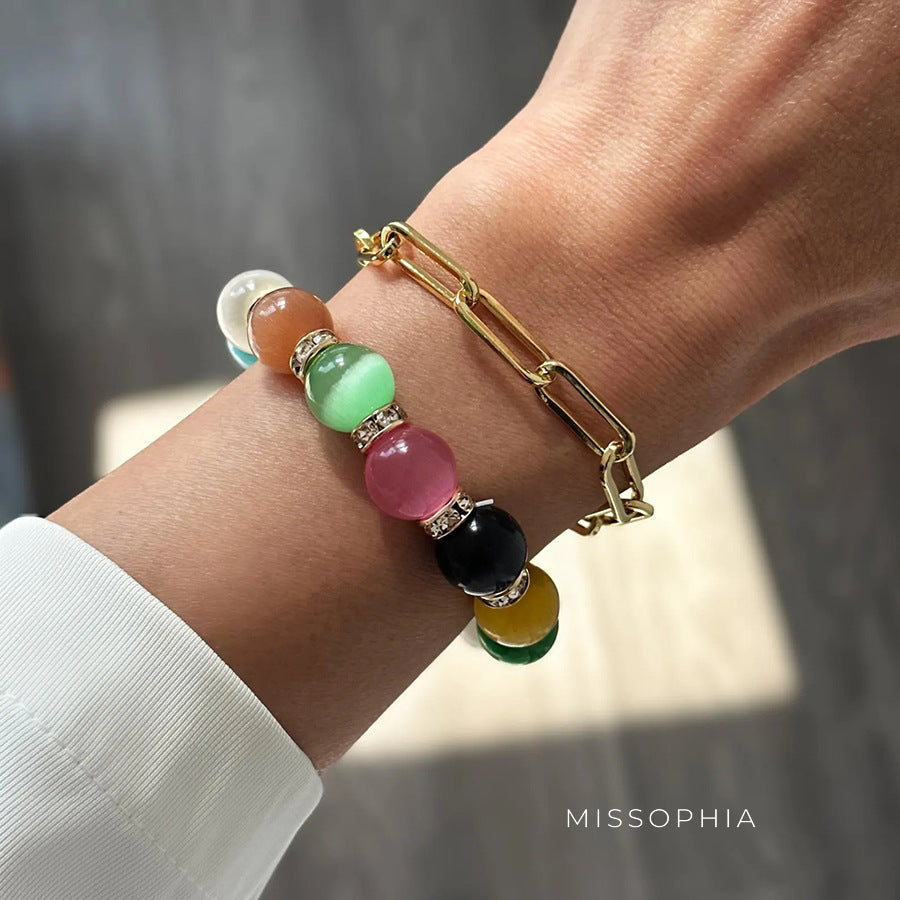 Eesha Radiant Cat's Eye Bracelet [30YX821D]
