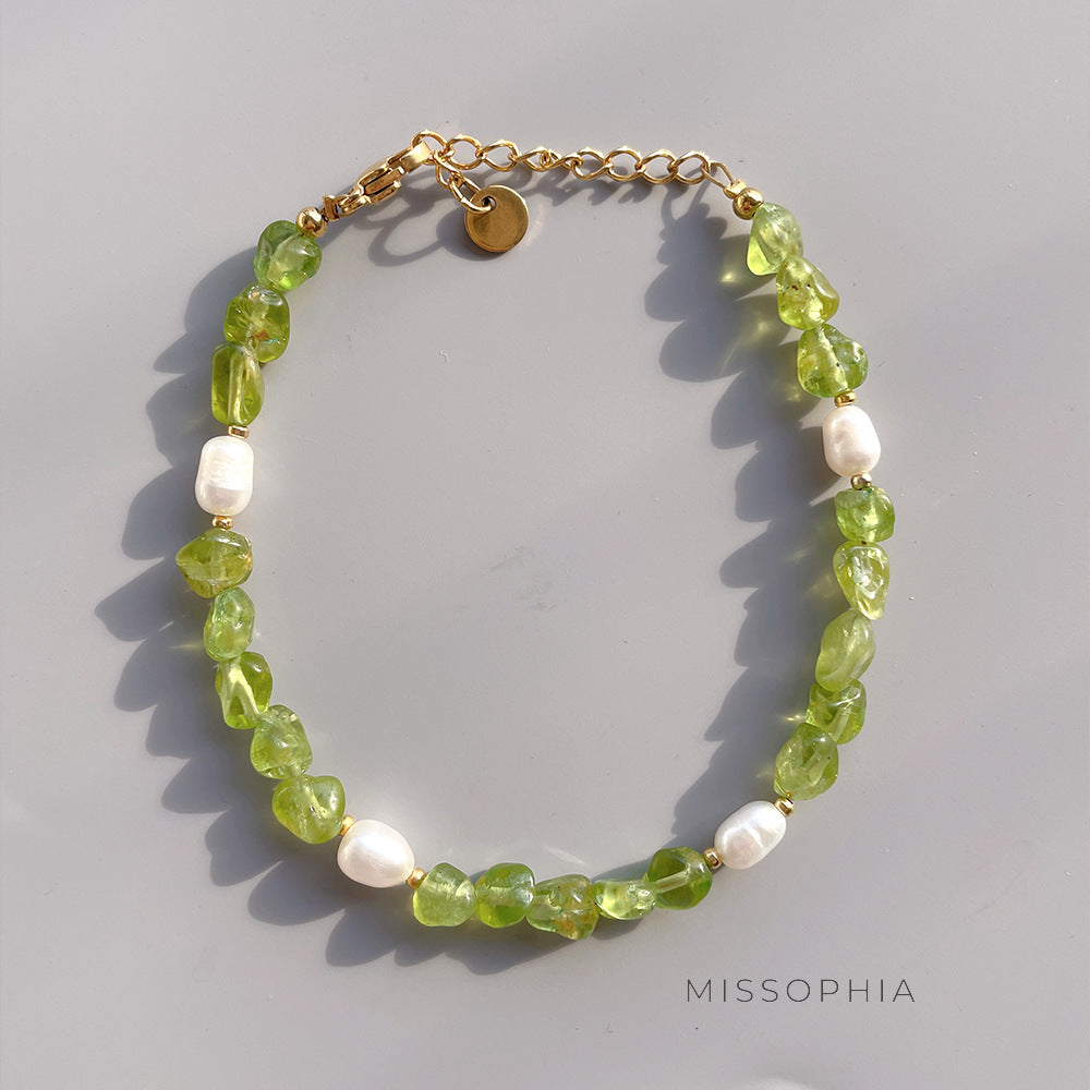 Eleanor Olive Pearl Bracelet [EX0CC842]