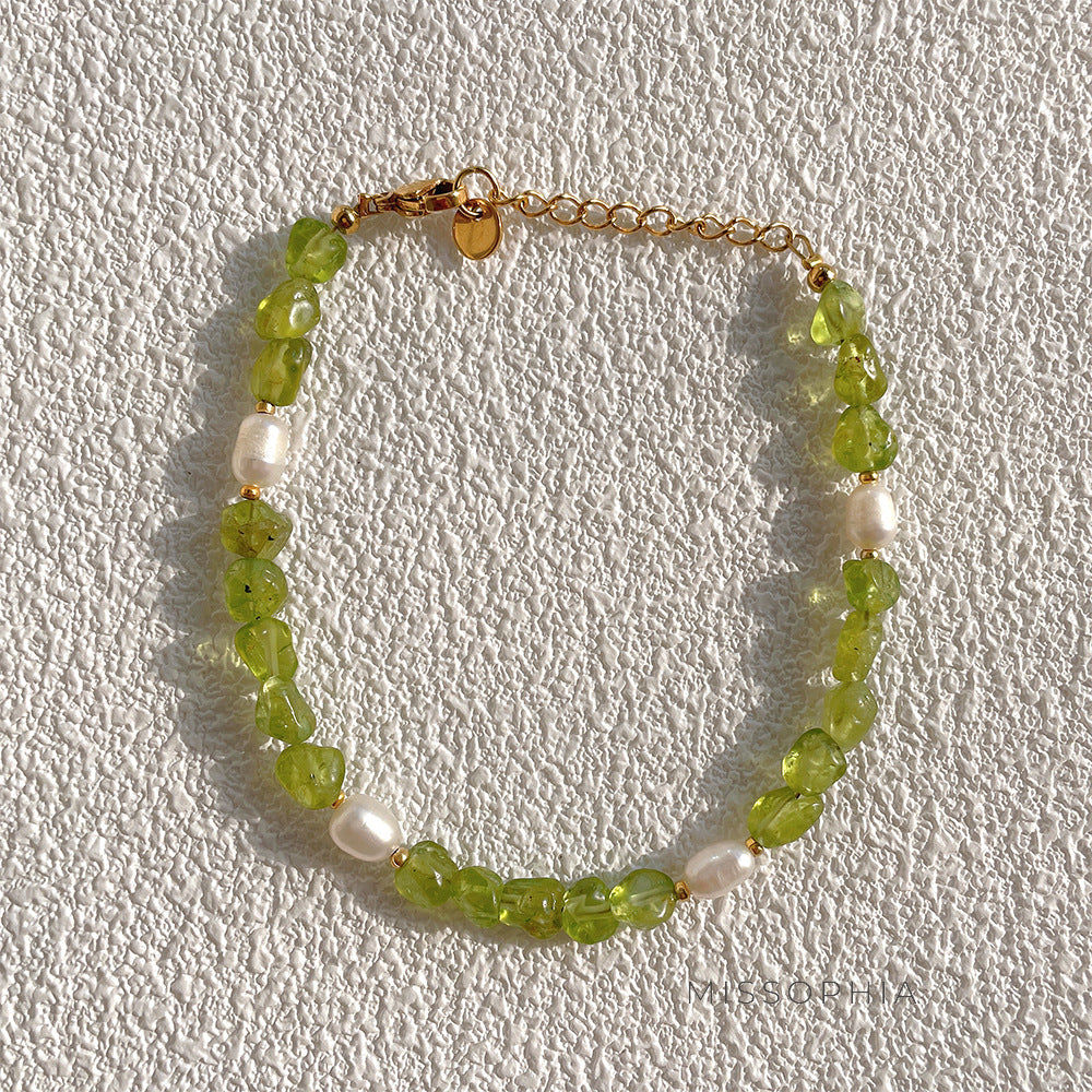 Eleanor Olive Pearl Bracelet [KXXVEUZA]