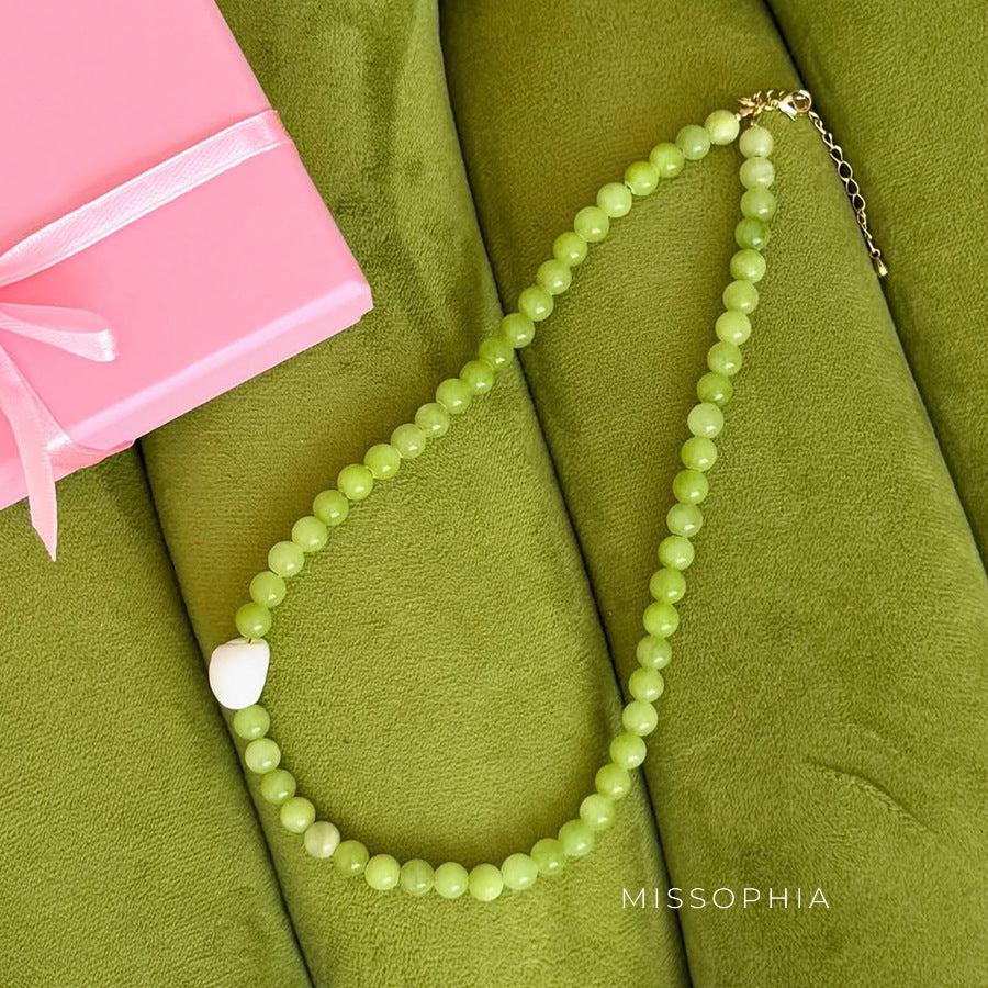 Elia Natural Stone Choker Necklace [9ZEPZRFJ]