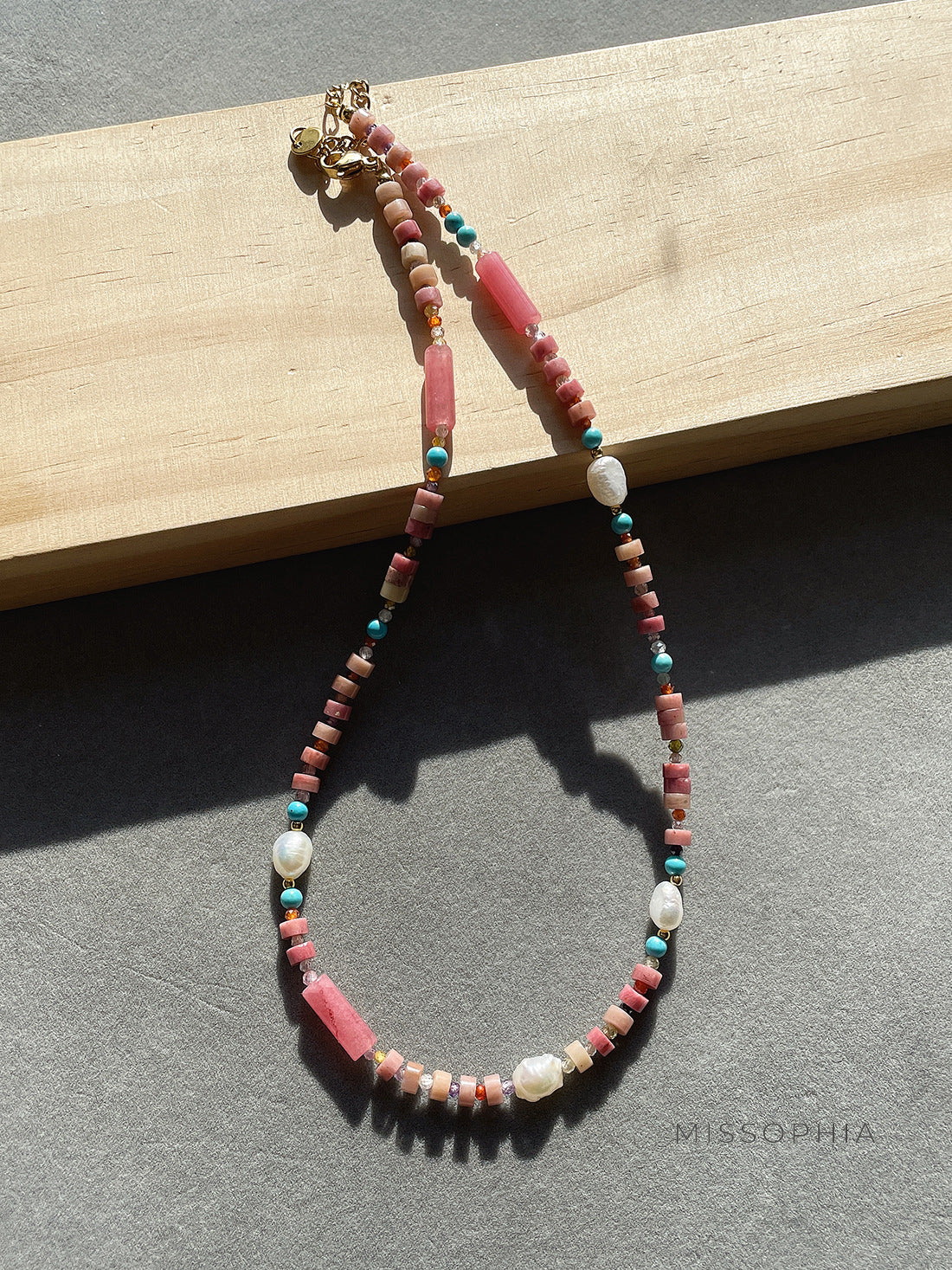 Ellie Stone Pearl Necklace [NB5J5204]