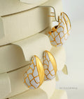 Ellieanna Retro Color Block Earrings [ARA2PPL0]
