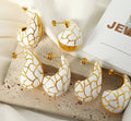 Ellieanna Retro Color Block Earrings [SBA09DF4]