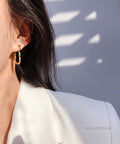 Emilly Bamboo U-Shaped Earrings [4RMDSY0B]