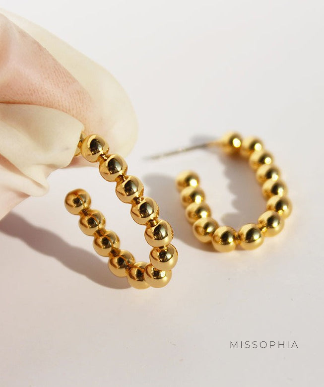 Emilly Bamboo U-Shaped Earrings [96OWL5VS]