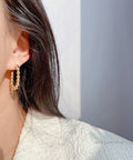 Emilly Bamboo U-Shaped Earrings [NCK0BJ8F]