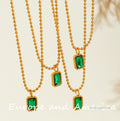 Emmajean Glass Stone Necklace [D196NNMM]