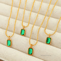 Emmajean Glass Stone Necklace [KUQ7QLW6]