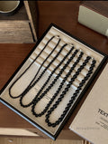 Emmanuella Onyx Beaded Necklace [2187QNNG]