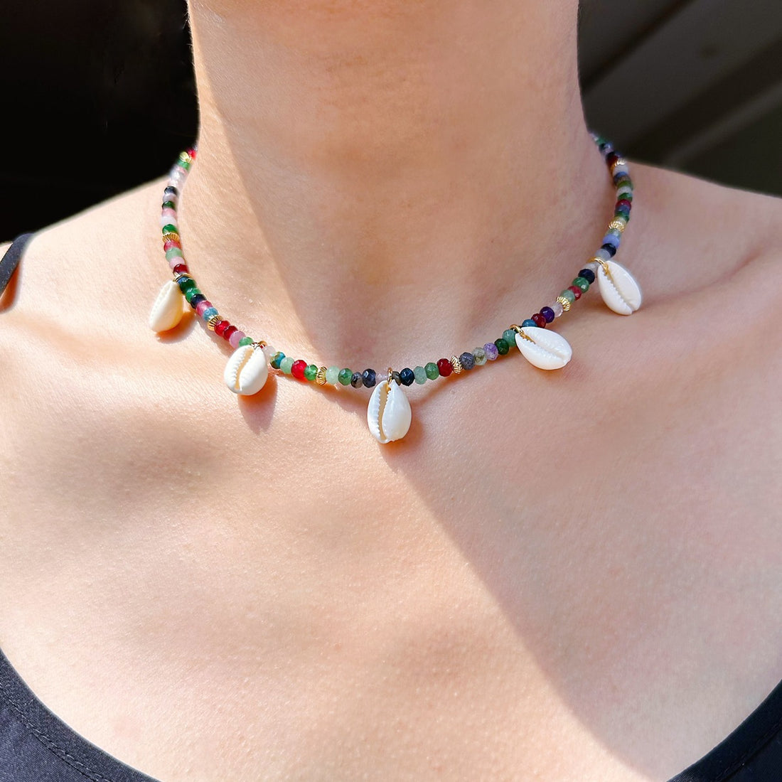 Emmarie Dopamine Shell Necklace [SIBJ875W]