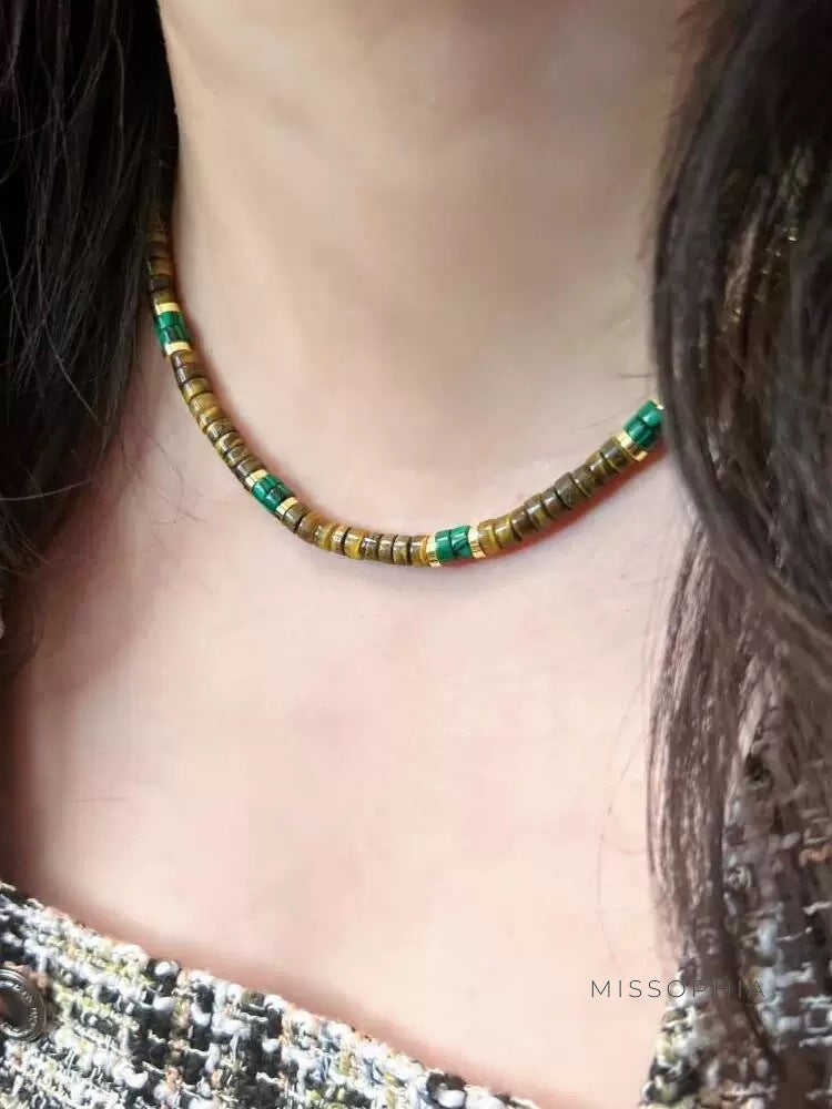 Emmersyn Natural Stone Necklace [UHRB5PSH]