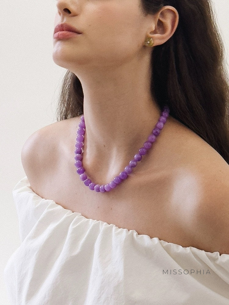 Esty Lavender Amethyst Choker [SGQ551UV]