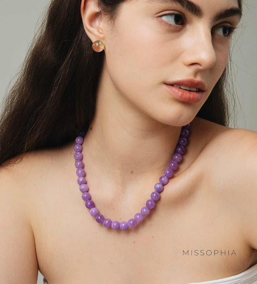 Esty Lavender Amethyst Choker [2KDOCAFP]